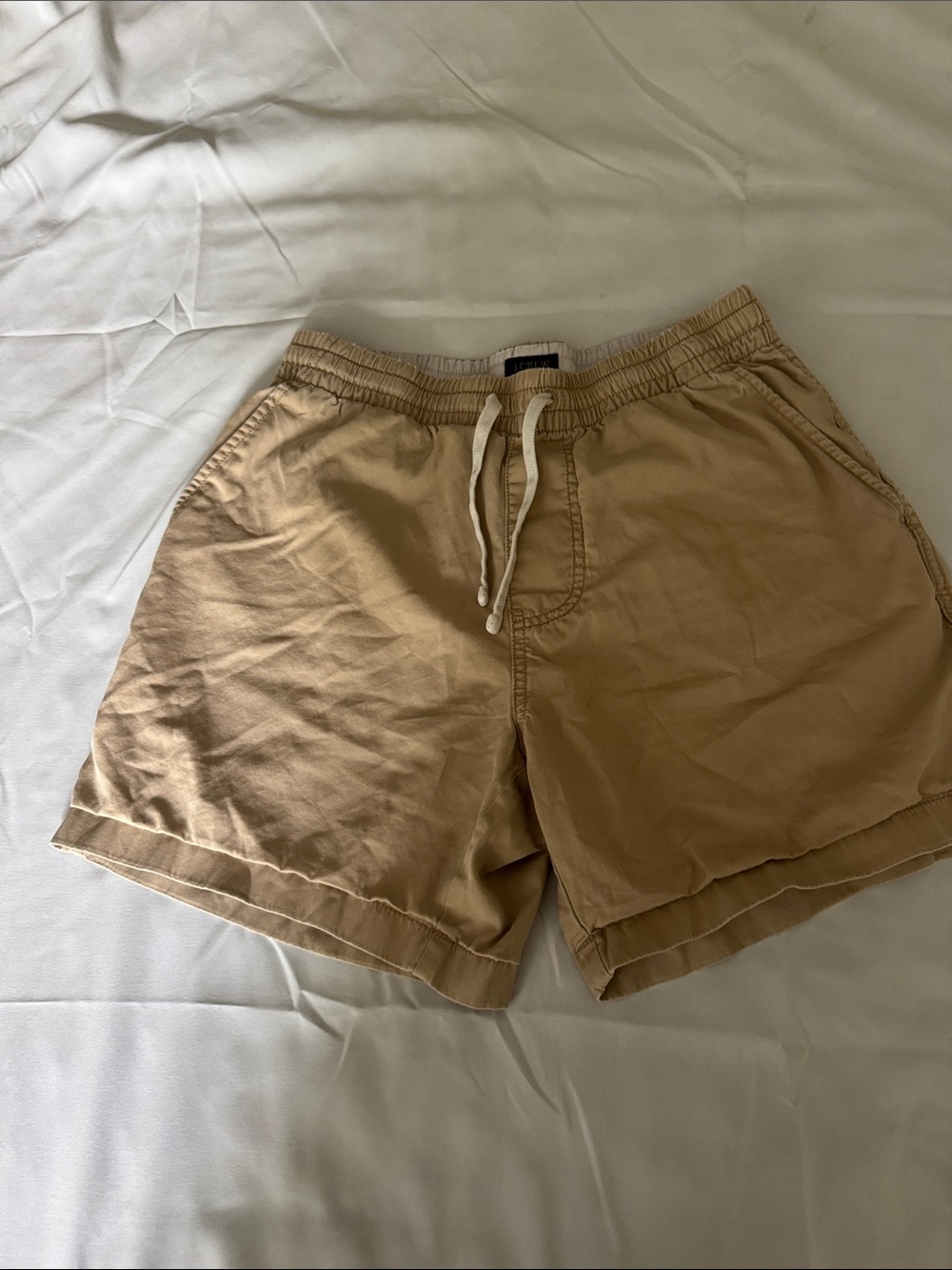 J. Crew Men's Tan Cargo Drawstring Shorts